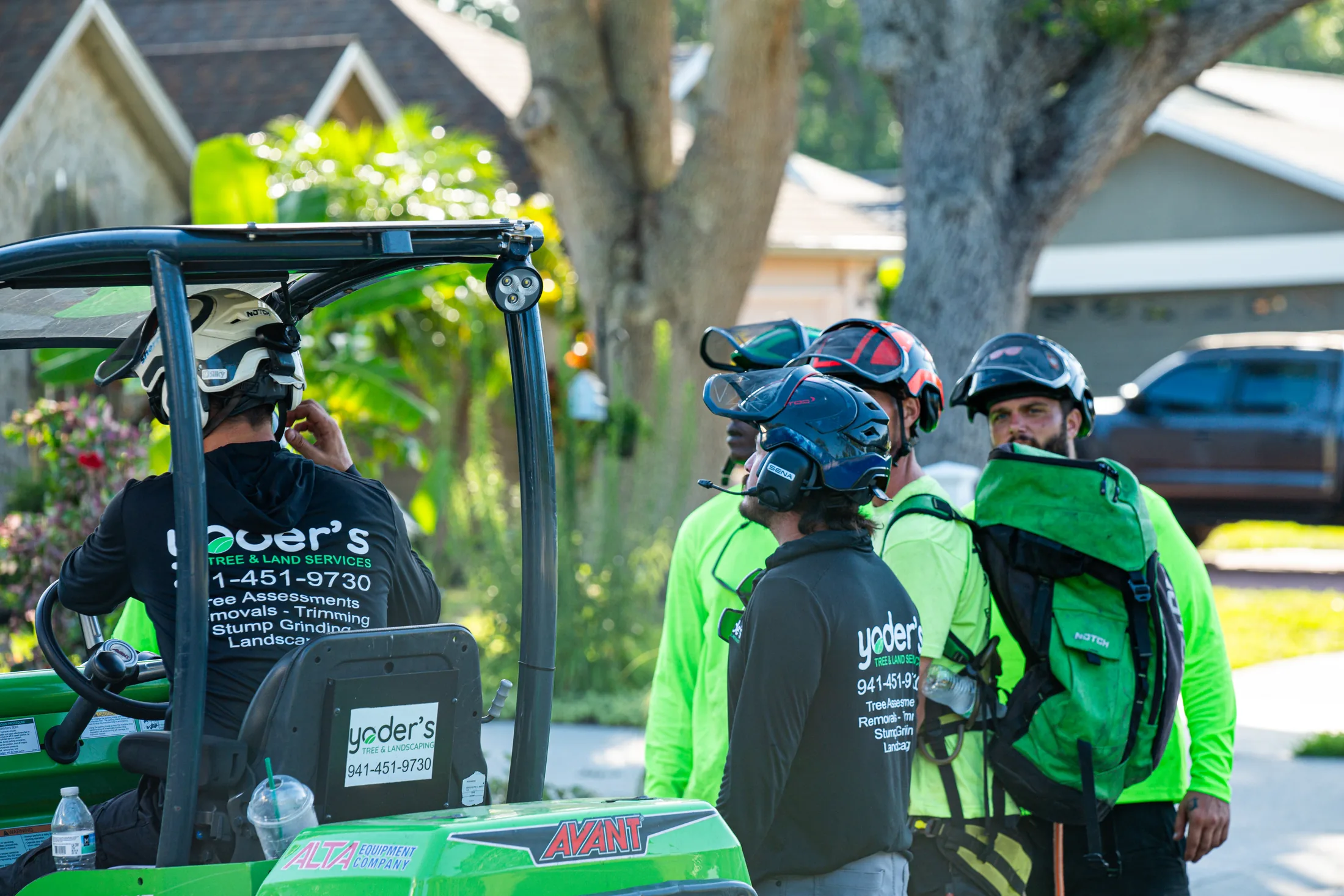 Yoder's Tree & Land Services crew team in Sarasota, FL