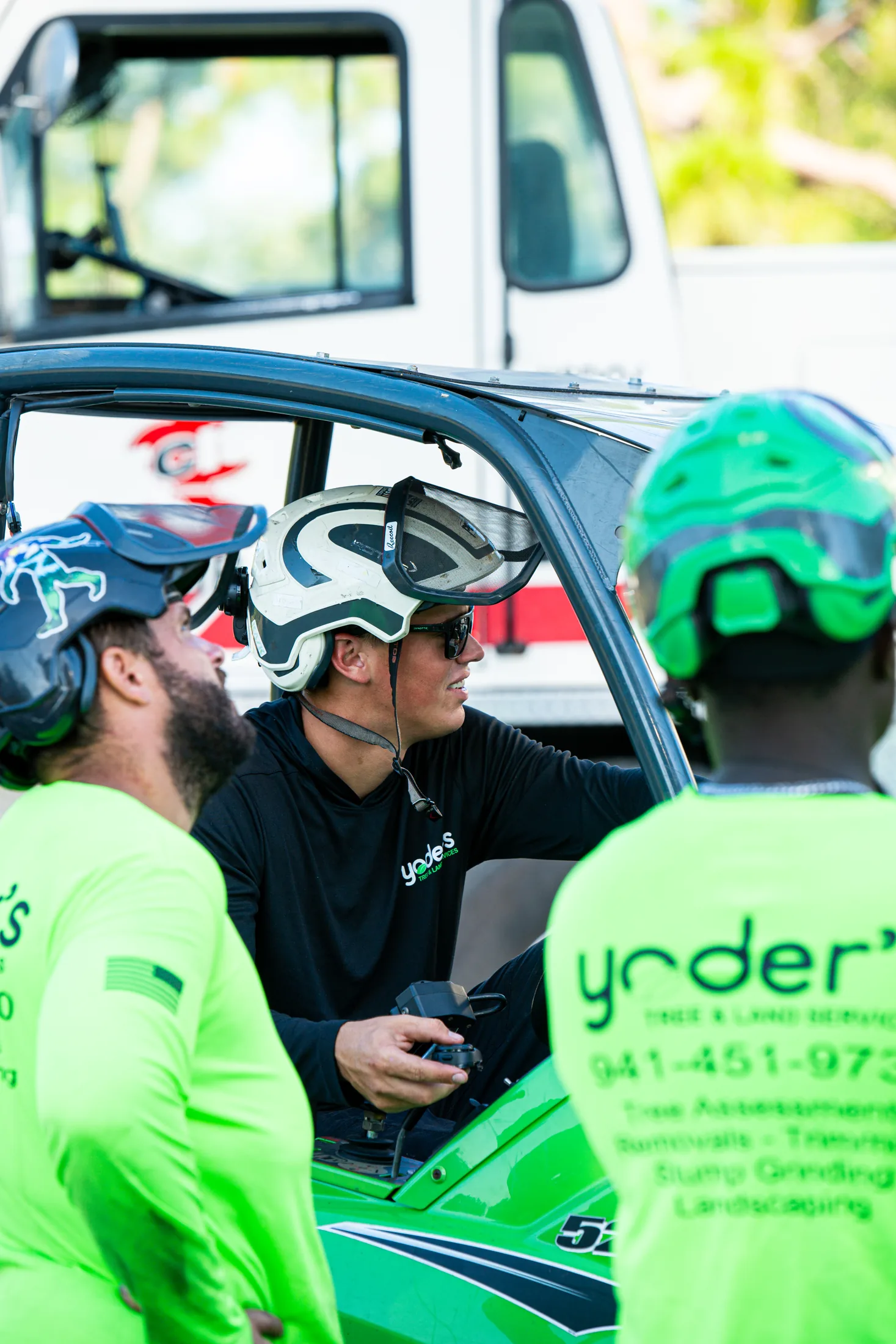 Yoder's Tree & Land Services crew team in Sarasota, FL