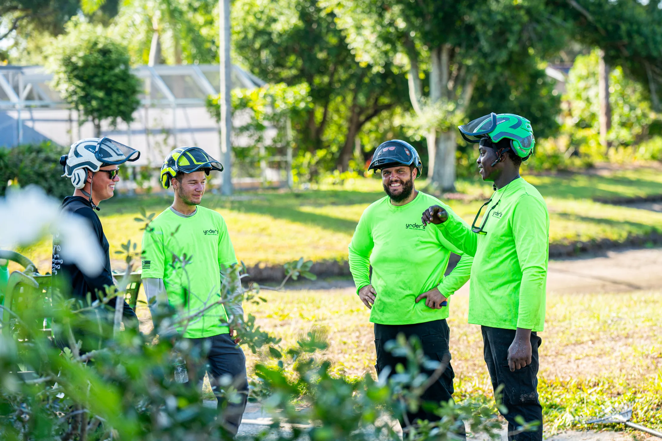 Yoder's Tree & Land Services crew team in Sarasota, FL