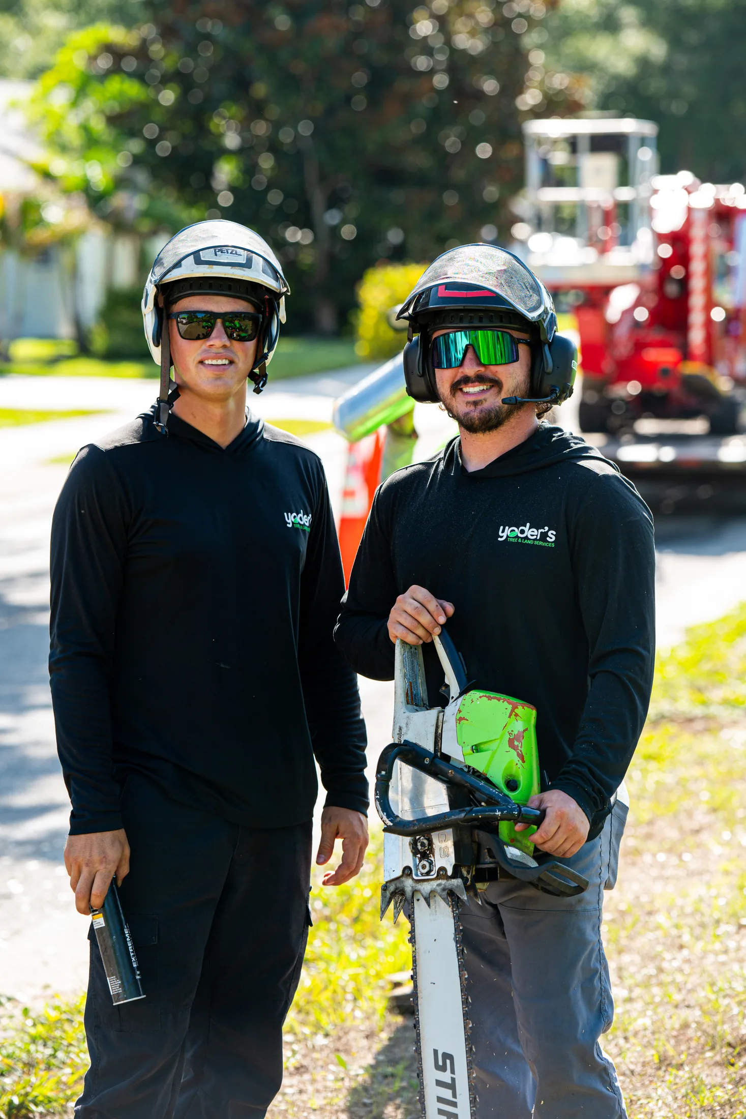 Yoder's Tree & Land Services crew team in Sarasota, FL